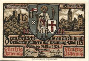 Német Birodalom/Weimari Köztársaság/Eisenach 1921. 50Pf (6x) mind klf, teljes sor! T:I