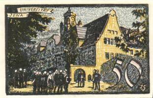 Német Birodalom/Weimari Köztársaság/Jena 1921. 10Pf, 25Pf, 50Pf (3x), 75Pf (3x), 8klf db, teljes sor...