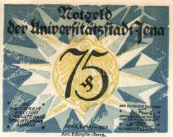 Német Birodalom/Weimari Köztársaság/Jena 1921. 10Pf, 25Pf, 50Pf (3x), 75Pf (3x), 8klf db, teljes sor...