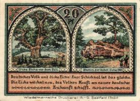 Német Birodalom/Weimari Köztársaság/Roda 1921. 20Pf, 25Pf, 50Pf (2x), 4klf db, teljes sor! T:I