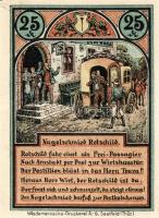 Német Birodalom/Weimari Köztársaság/Roda 1921. 20Pf, 25Pf, 50Pf (2x), 4klf db, teljes sor! T:I