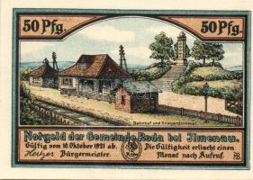 Német Birodalom/Weimari Köztársaság/Roda 1921. 20Pf, 25Pf, 50Pf (2x), 4klf db, teljes sor! T:I