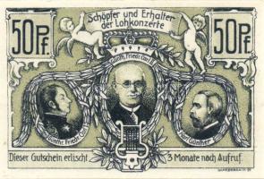 Német Birodalom/Weimari Köztársaság/Sondershausen 1921. 50Pf (4x), 4klf db, teljes sor! T:I