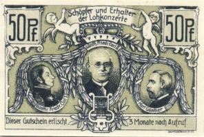 Német Birodalom/Weimari Köztársaság/Sondershausen 1921. 50Pf (4x), 4klf db, teljes sor! T:I