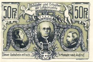 Német Birodalom/Weimari Köztársaság/Sondershausen 1921. 50Pf (4x), 4klf db, teljes sor! T:I