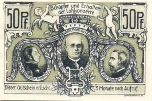 Német Birodalom/Weimari Köztársaság/Sondershausen 1921. 50Pf (4x), 4klf db, teljes sor! T:I