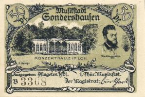 Német Birodalom/Weimari Köztársaság/Sondershausen 1921. 50Pf (4x), 4klf db, teljes sor! T:I