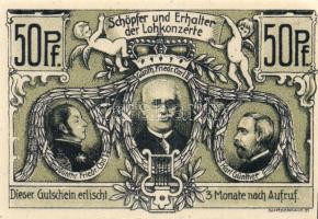 Német Birodalom/Weimari Köztársaság/Sondershausen 1921. 50Pf (4x), 4klf db, teljes sor! T:I