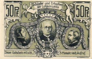 Német Birodalom/Weimari Köztársaság/Sondershausen 1921. 50Pf (4x), 4klf db, teljes sor! T:I