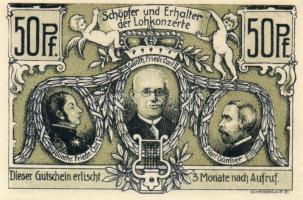 Német Birodalom/Weimari Köztársaság/Sondershausen 1921. 50Pf (4x), 4klf db, teljes sor! T:I