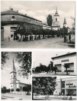 Hajdúdorog - 2 db modern képeslap (utca, presszó, Park áruház). Képzőművészeti Alap Kiadóvállalat / 2 modern postcards
