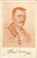 1915 Karl von Pflanzer-Baltin, WWI Austro-Hungarian K.u.K. military General s: Oskar Brüch + K.u.K. Inft.-Regt. Nr. 1. 9. Komp. K.u.K. FELDPOSTAMT 72 (EK)
