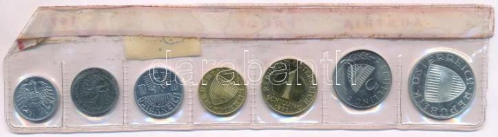 Ausztria 1971. 2gr-10Sch (7xklf) forgalmi sor lezárt fólia tokban T:1 (eredetileg PP) 
Austria 1971...