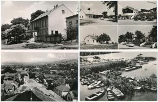 Velence - 4 db modern képeslap (Velencei-tó, Nádtermelő Vállalat, Cápa, Lidó). Képzőművészeti Alap Kiadóvállalat / 4 modern postcards