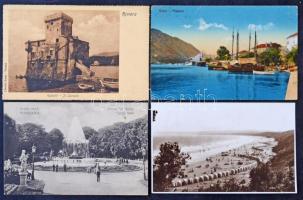 Kb. 186 db RÉGI képeslap: külföldi városok és motívumok / Cca. 186 pre-1945 postcards: European town...