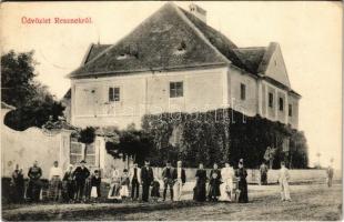 1908 Resznek (Rédics mellett), Tauber kastély (ázott / wet damage)