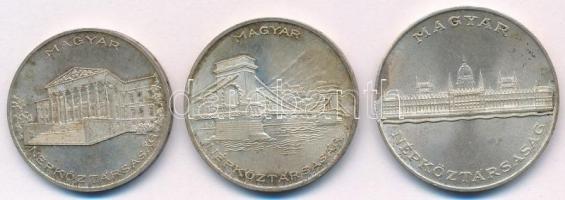 1956. 10Ft + 20Ft + 25Ft Ag "10 éves a Forint" T:1- patina
Adamo EM4, EM5, EM6