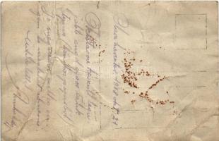 1918 Olasz harctér, oktatásra készült legújabb angol gyors tank típus (szurkos papírból) / Italian f...