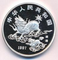 Kína 1997. 10Y Ag "Unikornis" (31,15g/0.999) T:PP
China 1997. 10 Yuan Ag "Unicorn&qu...