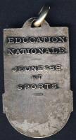 Franciaország DN "Education Nationale-Jeunesse et Sports" zománcos díjérem T:2