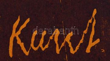 Kunt Ernő (1920-1994): Karácsony 1979. Linómetszet. Jelzett. 40x17 cm