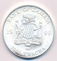Zambia 1999. 5000K Ag "Elefánt" T:BU
Zambia 1999. 5000 Kwacha Ag "Elephant" C:B...