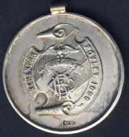 DN "Kerékpár Egylet-1896" Ag díjérem, 13g T:2