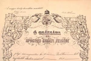 1889 Hadnagyi kinevezés d. Fejérváry Géza hadügyminiszter aláírásával