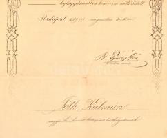 1889 Hadnagyi kinevezés d. Fejérváry Géza hadügyminiszter aláírásával