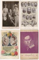 8 db RÉGI motívum képeslap: híres emberek és uralkodók / 8 pre-1945 motive postcards: femous people and royalties
