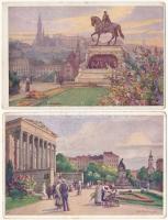 Budapest - 8 db régi képeslap / 8 pre-1945 postcards  s: Götczinger