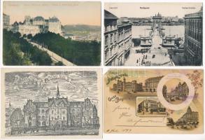 Budapest - 8 db régi képeslap / 8 pre-1945 postcards