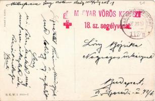 1917 Glückliches Neujahr! / WWI German and Austro-Hungarian K.u.K. military, New Year greeting art p...