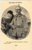 1916 Der Seppl auf Urlaub. Fliegende Blätter-Karte Serie I. Nr. 2. / WWI German military art postcard s: Roeseler + K.u.K. HAUPTFELDPOSTAMT 388/III
