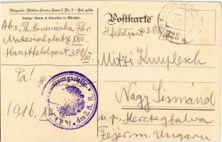 1916 Der Seppl auf Urlaub. Fliegende Blätter-Karte Serie I. Nr. 2. / WWI German military art postcar...