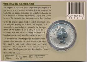 Ausztrália 1997C 1$ Ag "Kenguru" karton díszlapon T:1
Australia 1997C 1 Dollar Ag "K...