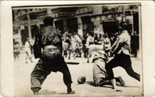 China, execution, decapitation (severed rolling head). photo