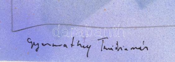 Gyarmathy jelzéssel: 2 db monotípia. 18x21 cm