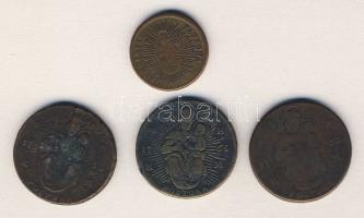 1763PH-KM Poltúra (2x) M.Theresia + 1765PH-KM Poltúra (1x) M.Theresia + 1766. Rézdénár (1x) M.Theresia T:3/4,4