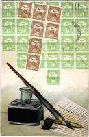 1916 Hungarian stamps (EK)
