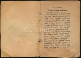 1942 Háborús könyörgések Magyarország nagyasszonyához. Rákospalota, 1942, Szalézi Művek. Kiadói papí...