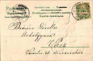 1902 Cherries in newspaper. Serie Düten 1257. Emb. litho