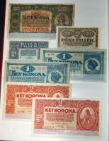Kis magyar "alapgyűjtemény" 106 klf db bankjegy, néhány osztrák-magyar banki kiadással, so...