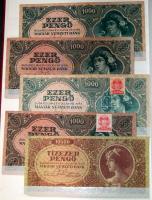 Kis magyar "alapgyűjtemény" 106 klf db bankjegy, néhány osztrák-magyar banki kiadással, so...