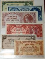 Kis magyar "alapgyűjtemény" 106 klf db bankjegy, néhány osztrák-magyar banki kiadással, so...