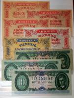 Kis magyar "alapgyűjtemény" 106 klf db bankjegy, néhány osztrák-magyar banki kiadással, so...