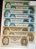 Kis magyar "alapgyűjtemény" 106 klf db bankjegy, néhány osztrák-magyar banki kiadással, so...