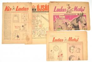 1947- cca 1966 A Ludas Matyi és a Kis Ludas, valamint az Ez nem újság c. lap négy száma összesen.