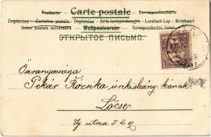 1901 Lady with flowers. litho (small tear)