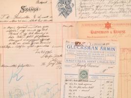 cca 1890-1935 23 db fejléces számla nagyrészt magyar, nagyrészt mind különféle